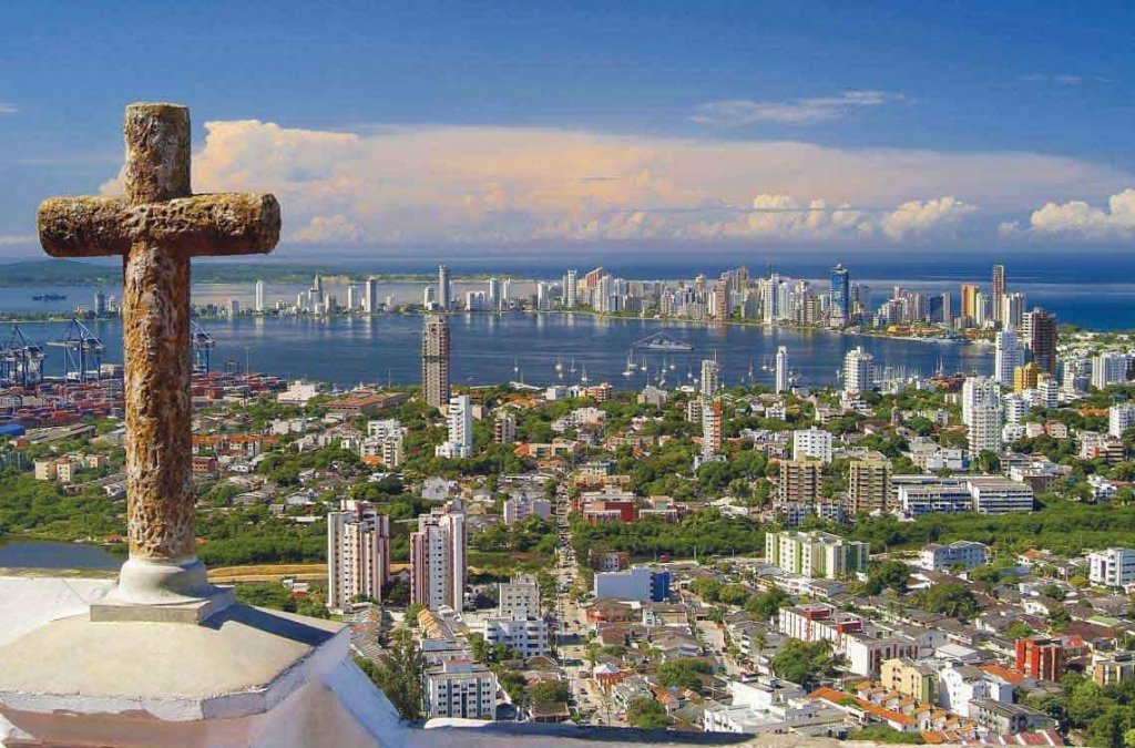 Vista de Cartagena das Índias
