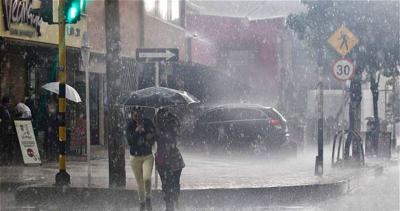 Chuva em Bogotá