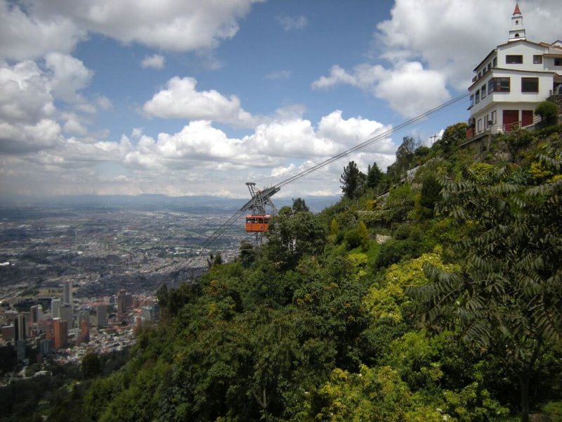 Teleférico para Monserrate em Bogotá
