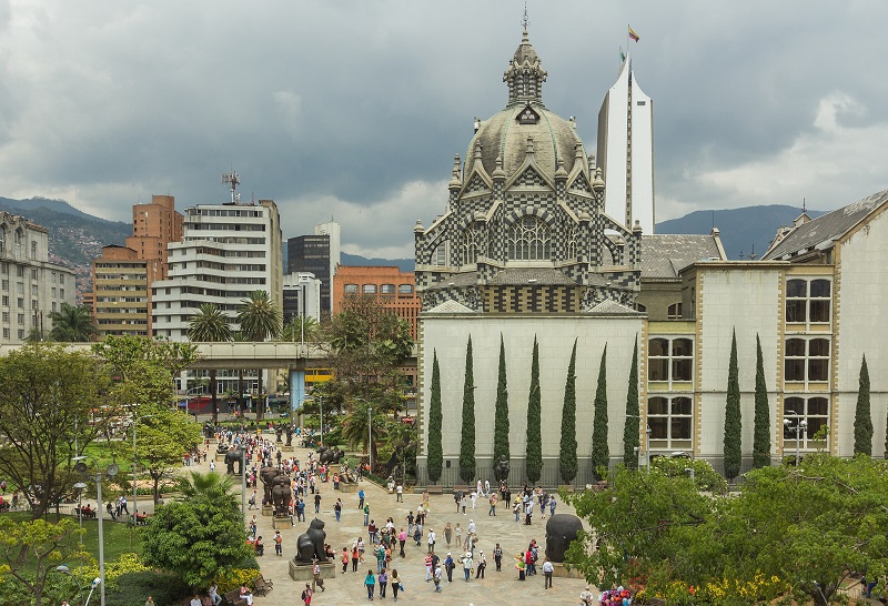 Plaza Botero em Medellín