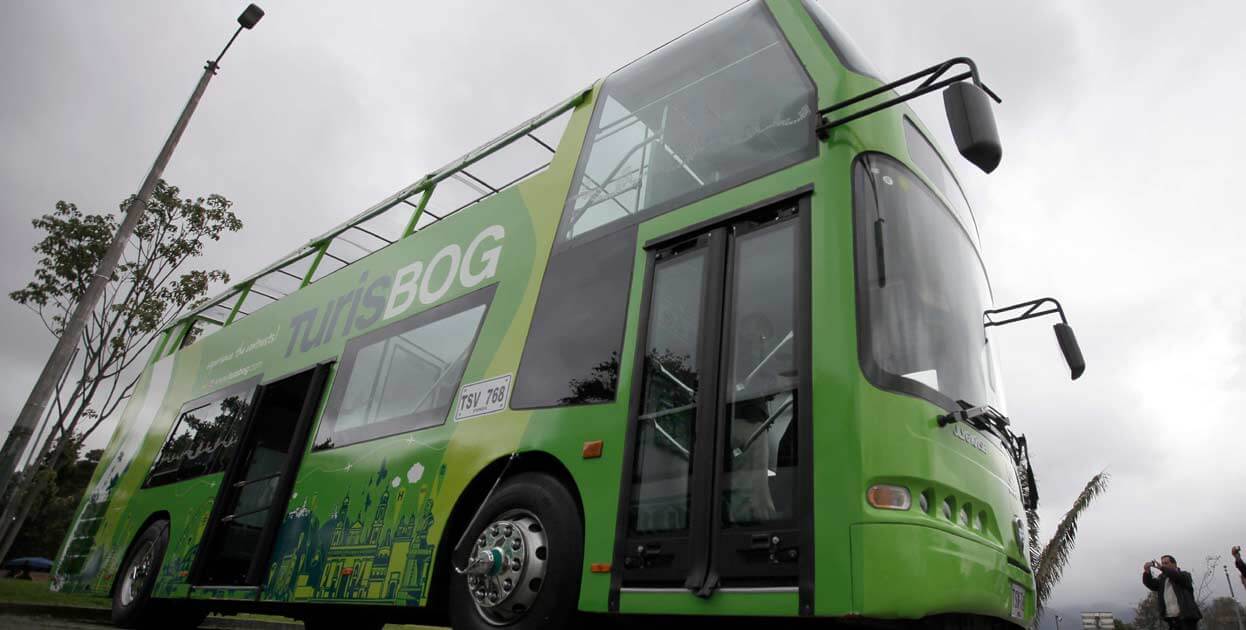 Ônibus do TurisBog em Bogotá