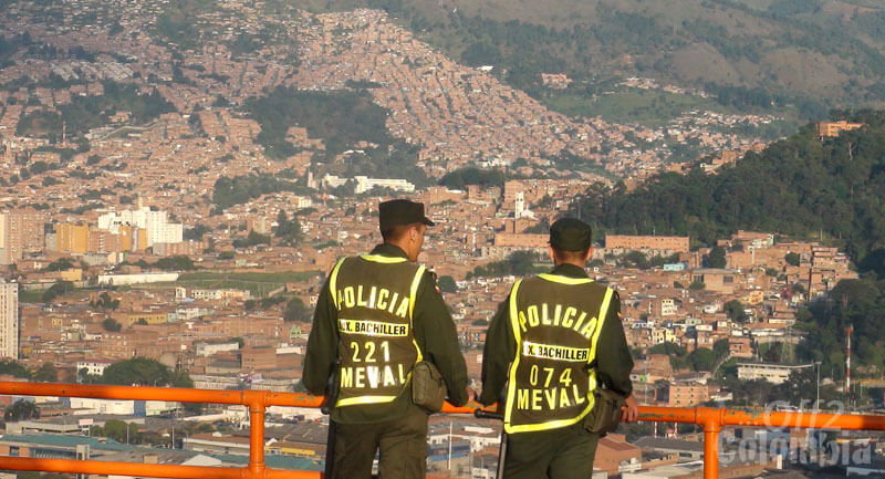 Segurança: Polícia em Medellín