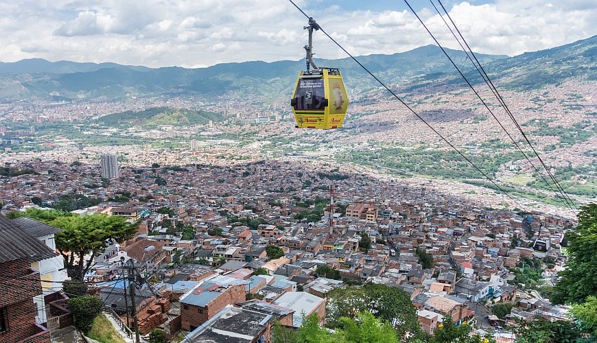 Metrocables em Medellín