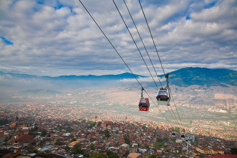 Cidade Medellín na Colômbia