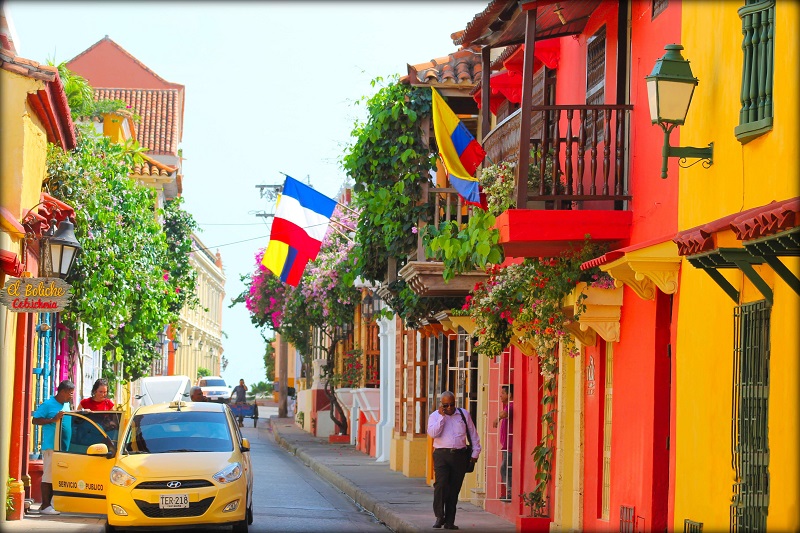 Colorido de Cartagena das índias - Colômbia