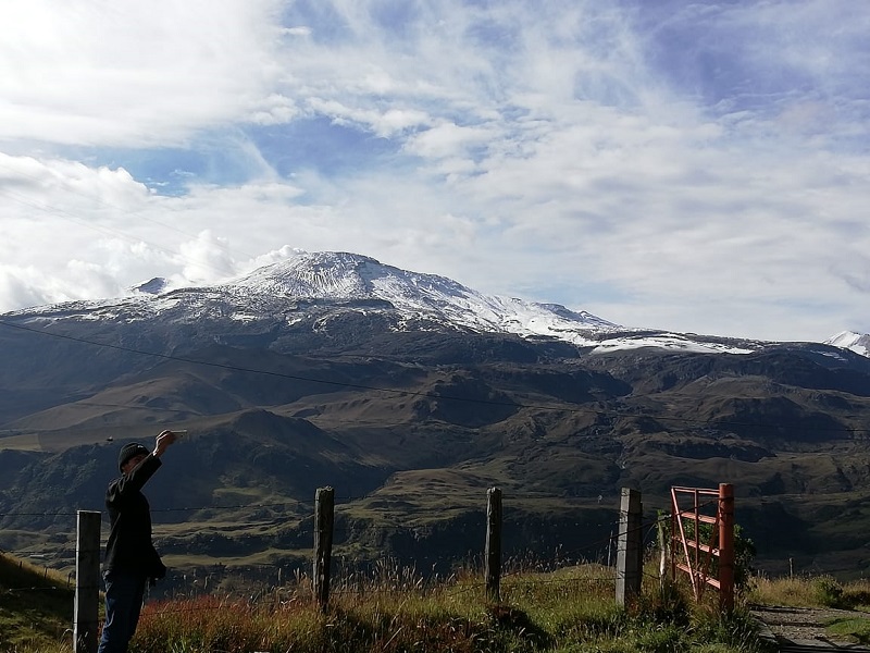 Vulcão Nevado del Ruiz na Colômbia