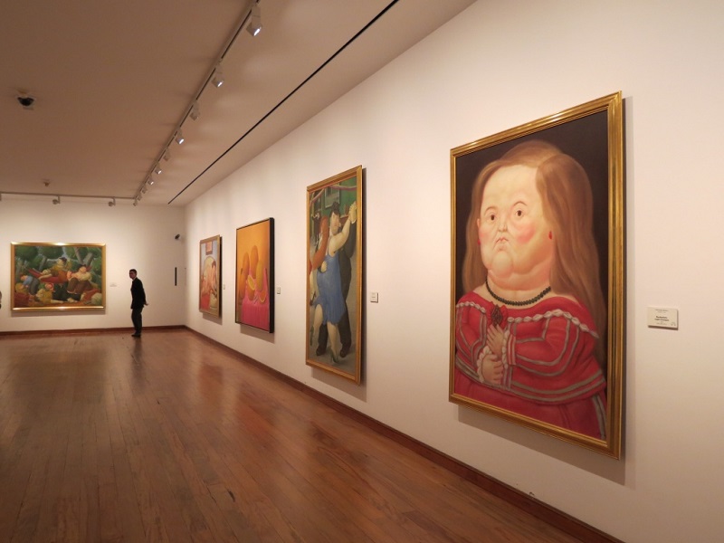 Obras expostas no Museu Botero em Bogotá