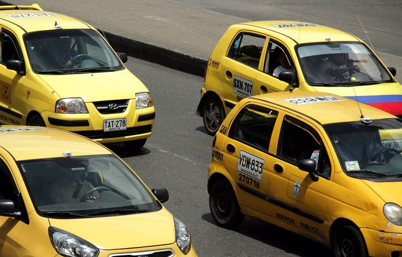 Táxis na Colômbia