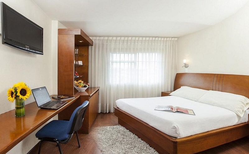 Quarto de hotel confortável em Bogotá