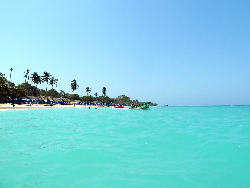 Características da praia Blanca em Cartagena