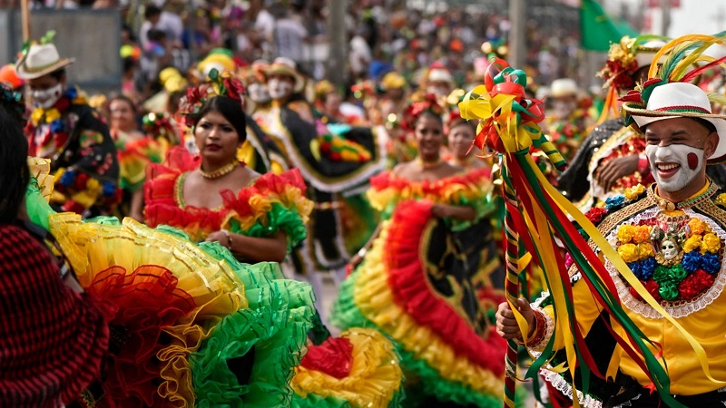 Desfile de Carnaval em Barranquilla