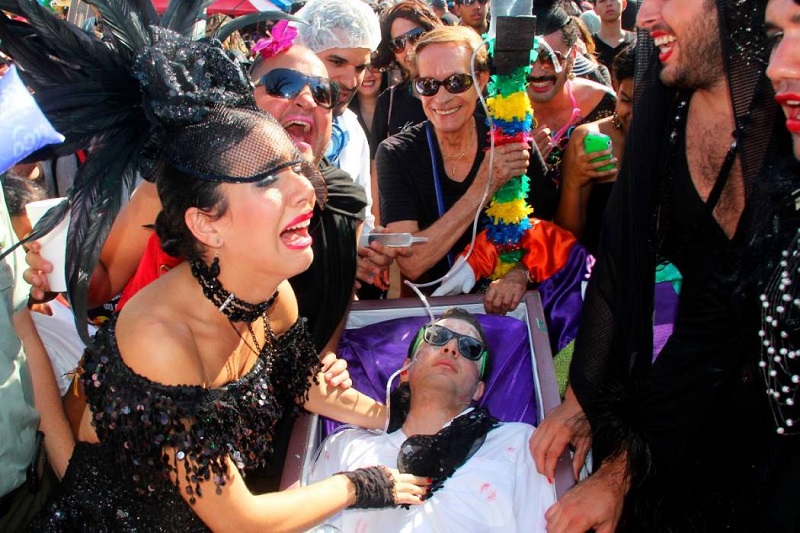 Enterro de Joselito no Carnaval em Barranquilla na Colômbia