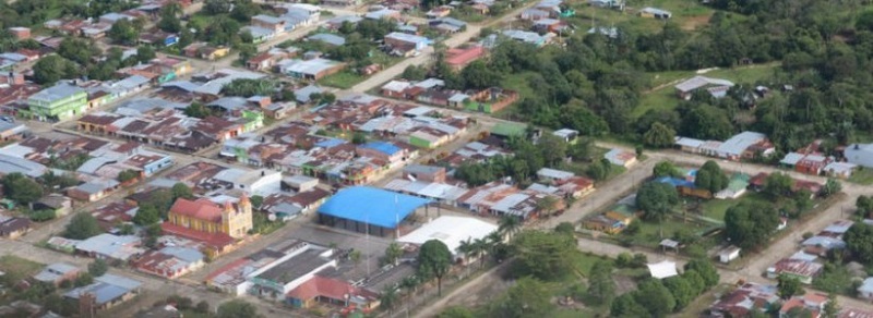 Cidade La Uribe vista de cima