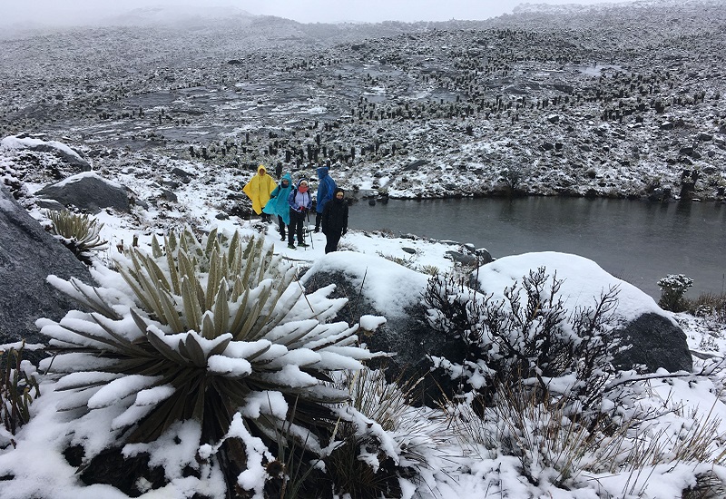 Família aproveitando o Parque Natural Sierra Nevada Del Cocuy