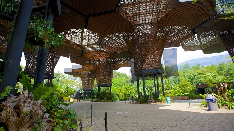 Área externa do Jardim Botânico de Medellín