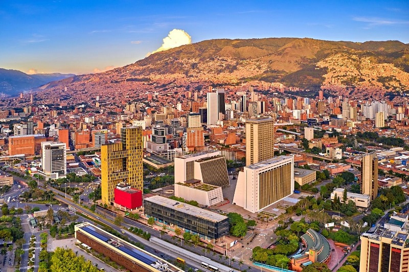 Cidade de Medellín na Colômbia