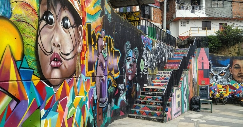 Arte de rua em Medellín