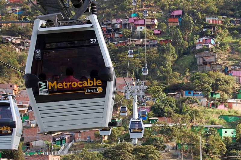 Teleférico em Medellín