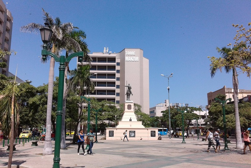 Paseo Bolivar em Barranquilla