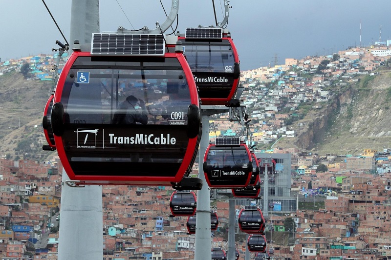 Passeio de teleférico em Bogotá