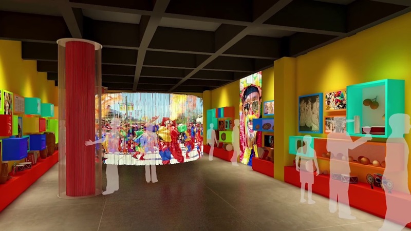Exposição no Museo del Carnaval em Barranquilla