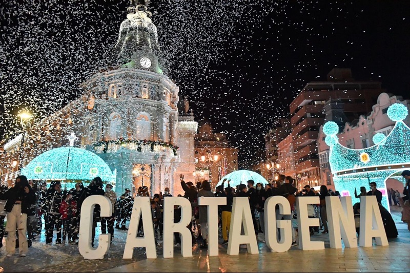 Letreiro de Cartagena no Natal
