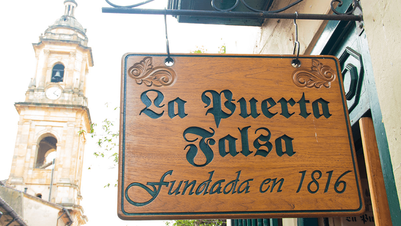 Restaurante La Puerta Falsa em Bogotá